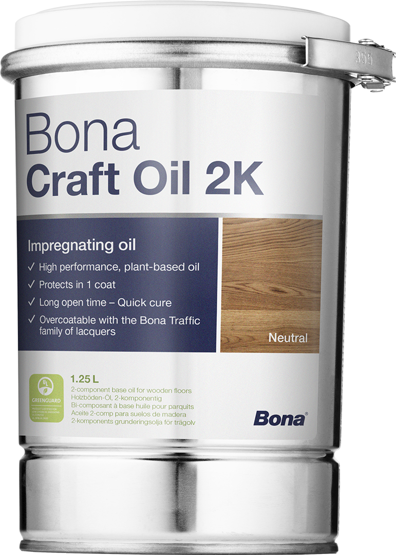 Bona Craft Oil 2K – Graphite Professional Wood Floor Impregnating Oil (1.25L) - My Store
