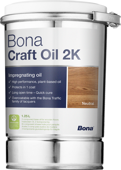 Bona Craft Oil 2K – Graphite Professional Wood Floor Impregnating Oil (1.25L) - My Store